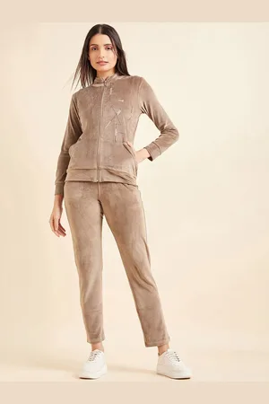 Sweet Dreams Women Mock Collar Tracksuits
