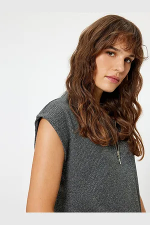Koton Women Ribbed Sweater Vest