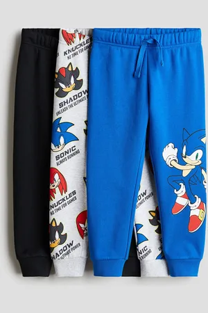 H&M Boys Pack Of 3 Printed Joggers