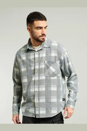 Beyoung Men Opaque Buffalo Checked Casual Shirt