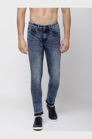LocoMotive Men Blue Tapered Fit Mid-Rise Clean Look Stretchable Jeans