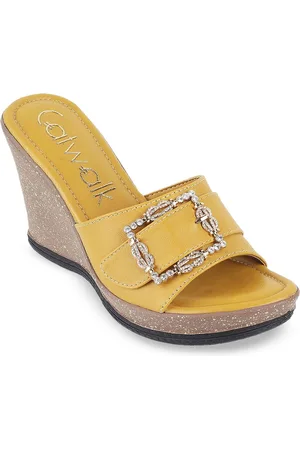 Catwalk Colourblocked Wedge Heels Sandals