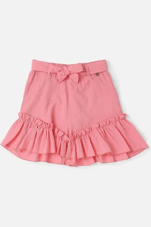 Allen Solly Girls Mid-Rise Cotton Shorts