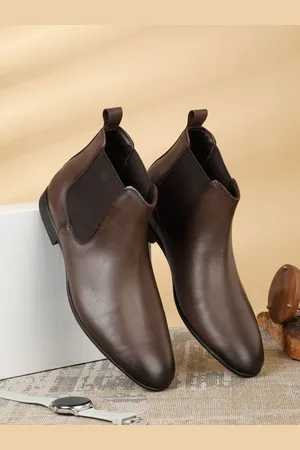 Teakwood Leathers Men Leather Chelsea Boots
