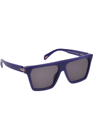 Police Women Square UV Protected Sunglasses SPLM01K579LRSG-Blue