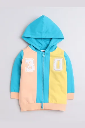 BUMZEE Boys Full Sleeves Cotton Hooded Sweatshirt