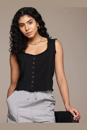 Roadster The Life Co. Scoop Neck Sleeveless Top
