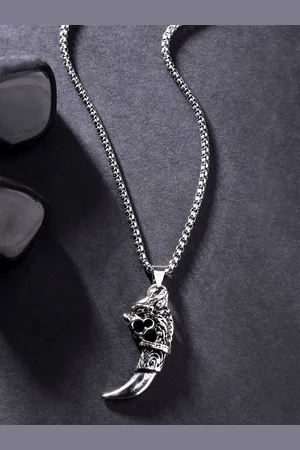 karatcart Silver-Plated Contemporary Pendants with Chains