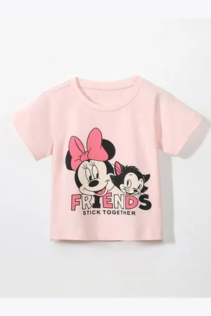 Stylecast Girls Printed Raw Edge T-shirt