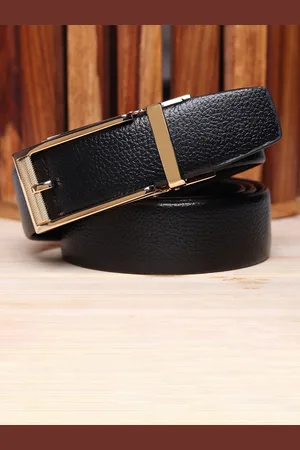 Winsome Deal Men Textured Slider Buckle Closure Belt