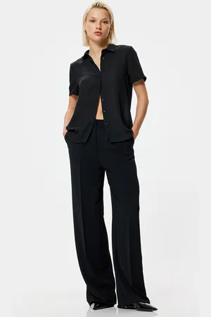 Koton Women Spread Collar Solid Casual Shirt
