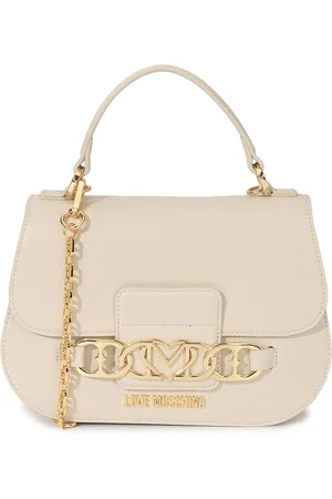 Moschino Textured PU Structured Satchel