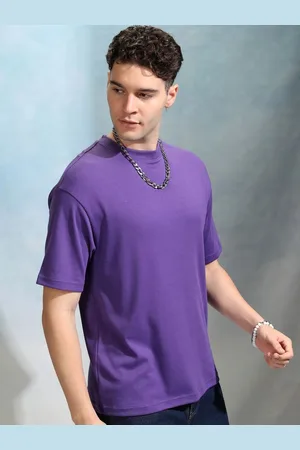 Highlander Men Solid Round Neck Cotton Relaxed Fit Sports T-Shirt