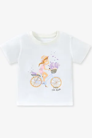 Stylecast Girls Printed Applique T-shirt