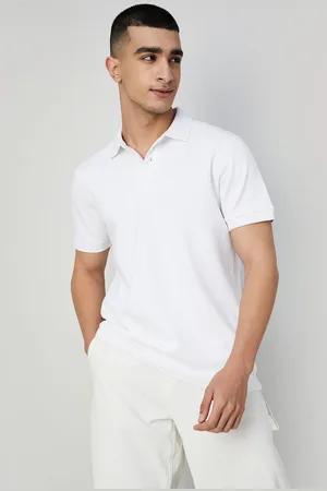 Lifestyle Men Solid Polo Collar Cotton Slim Fit T-shirt