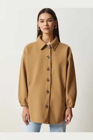 Happiness istanbul Women Solid Longline Tailored Jacket