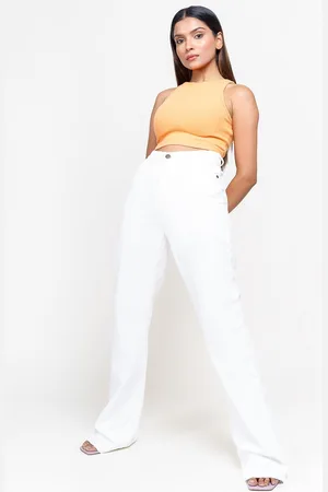 FREAKINS Women Bootcut Cotton High-Rise Jeans
