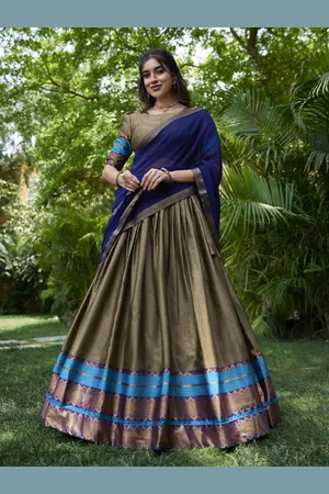LOOKNBOOK ART Ready to Wear Lehenga & Unstitched Blouse With Dupatta