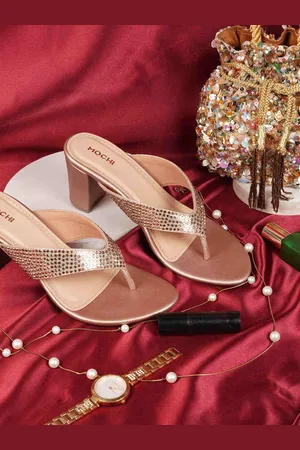 All Things Mochi Women Embellished Block Heels Sandals