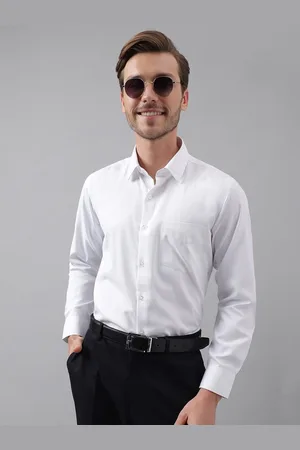 English Navy Men Self Design Slim Fit Opaque Wrinkle Resistant Formal Shirt
