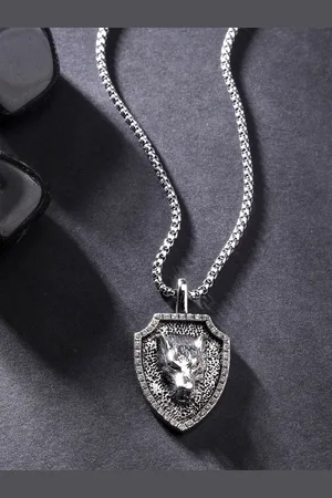 karatcart Silver-Plated Contemporary Pendants with Chains