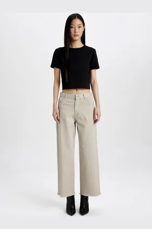 DeFacto Women Wide Leg Loose Fit Trousers