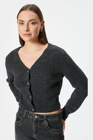 Koton Women Ribbed Cardigan