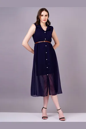 Kalini Georgette Shirt Midi Dress