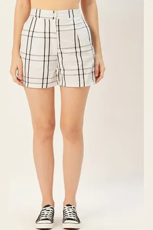Sera Women Checked Technology Shorts