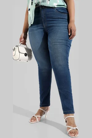 Instafab Women Comfort Relaxed Fit Light Fade Stretchable Plus Size Jeans