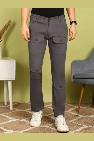 FUBAR Men Cotton Mid-Rise Slim Fit Trousers