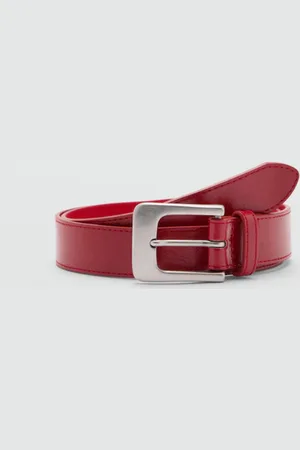 MANGO Women Wide Belt With Square Buckle