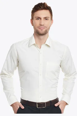 English Navy Men Slim Fit Opaque Formal Shirt