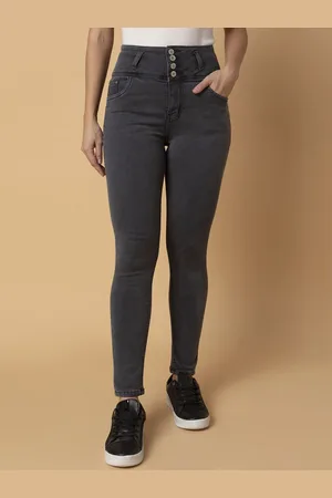 SHOWOFF Women Straight Fit Mid-Rise Stretchable Jeans