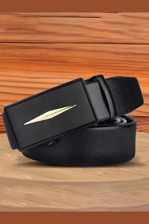 Winsome Deal Men Textured Slider Buckle Formal Belt