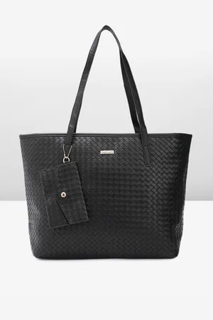 Fastrack Women Textured Oversized Structured Tote Bag with a Removable Small Pouch