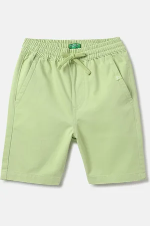 Benetton Boys Mid-Rise Pure Cotton Shorts
