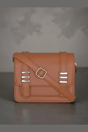 Mast & Harbour Textured PU Structured Sling Bag