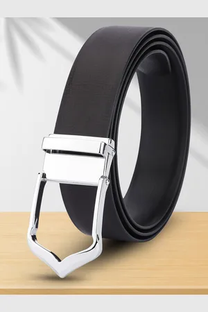 Winsome Deal Men Slider Buckle Closure Textured Formal Belt
