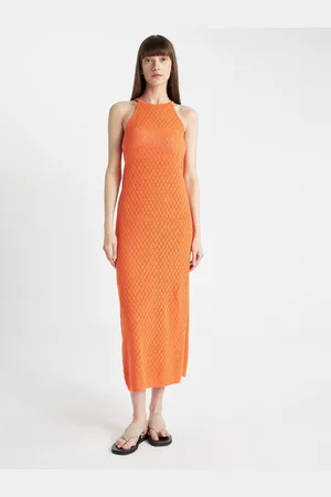 DeFacto Women Printed Sleeveless Sheath Midi Dress