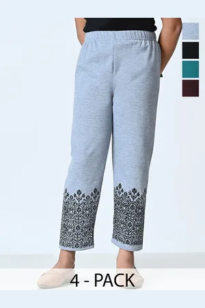 BAESD Girls Pack Of 4 Printed Regular Trousers