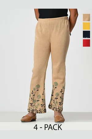 BAESD Girls Pack Of 4 Floral Printed Palazzos