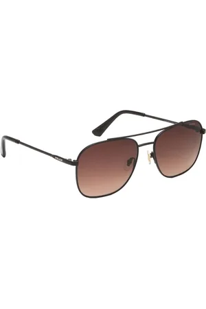 Police Men Square UV Protected Sunglasses SPLP60K57641SG-Brown