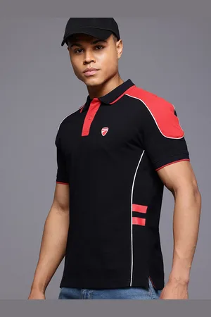 DUCATI Pure Cotton Polo Collar T-shirt
