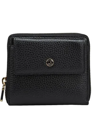 Da Milano Women Animal Textured Leather Two Fold Wallet