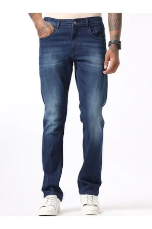 WROGN Men Comfort Straight Fit Heavy Fade Jeans