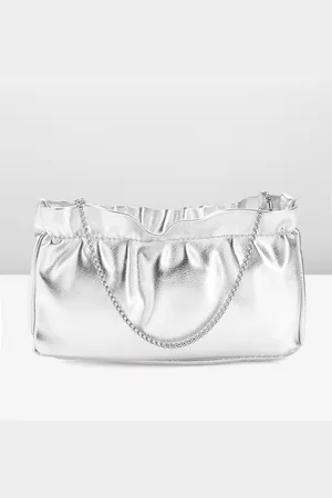 MANGO Structured Sling Bag with Chain Strap