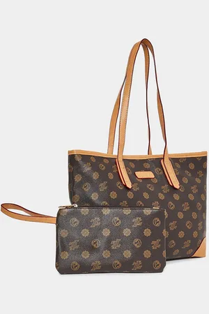 Styli Graphic Printed Oversized Shopper Tote Bag With Pouch