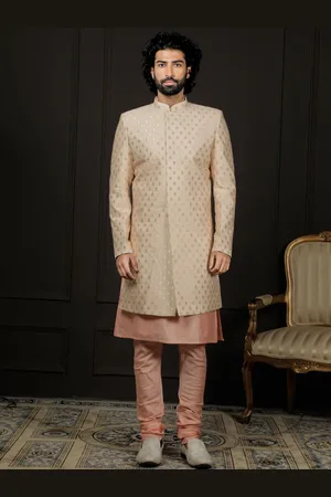 Vastramay Embroidered Sherwani Set