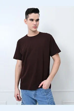 FITINC Men Bio Finish Solid Round Neck Cotton T-shirt